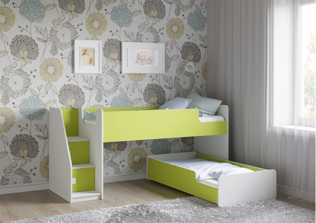 Детская выкатная кровать Легенда К402.41 в Орехово-Зуево